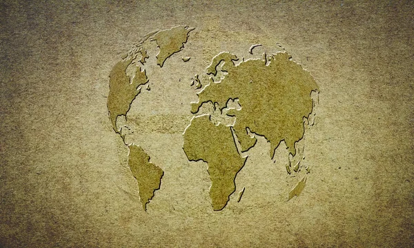 Mapa do papel fundo mundial — Fotografia de Stock