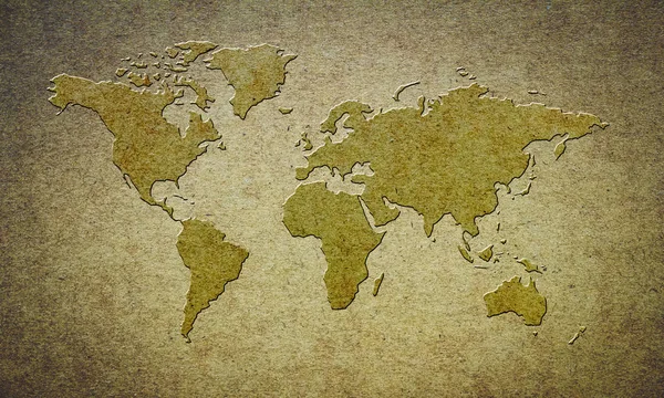 Mapa do papel fundo mundial — Fotografia de Stock