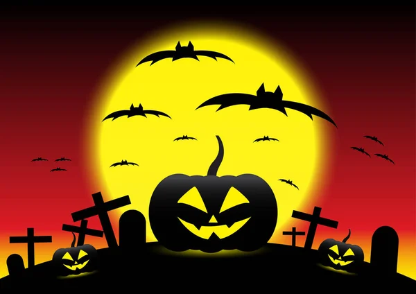 Гранж Хэллоуин ночь фон, иллюстрация — стоковое фото