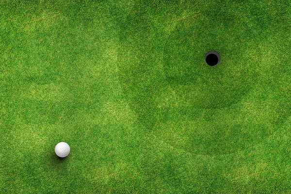 Bovenaanzicht van golfbaan — Stockfoto