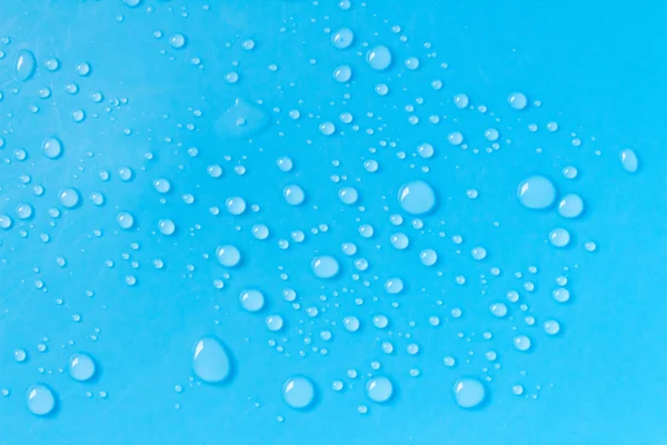 Fondo blu con goccioline d'acqua — Foto Stock