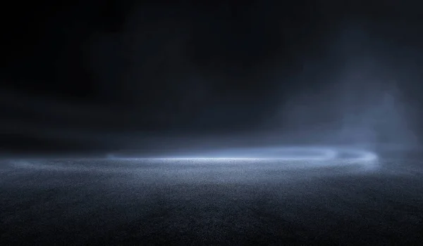 3D Rendering abstract dark night creative blurry outdoor asphalt — Stock Photo, Image