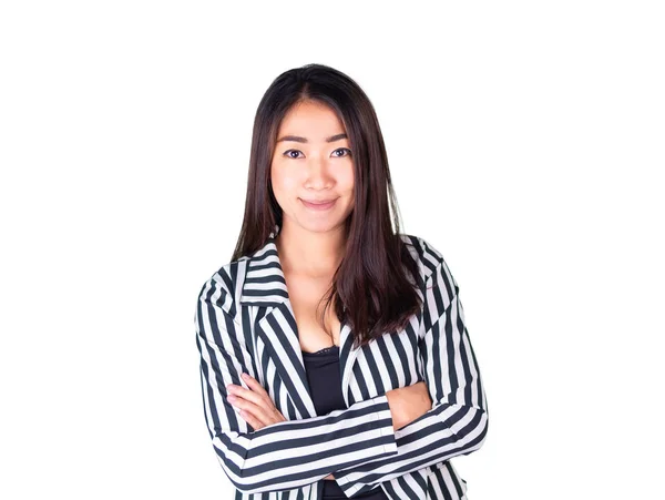 L'immagine di donna d'affari in Thailandia, Asia isolata su bianco — Foto Stock