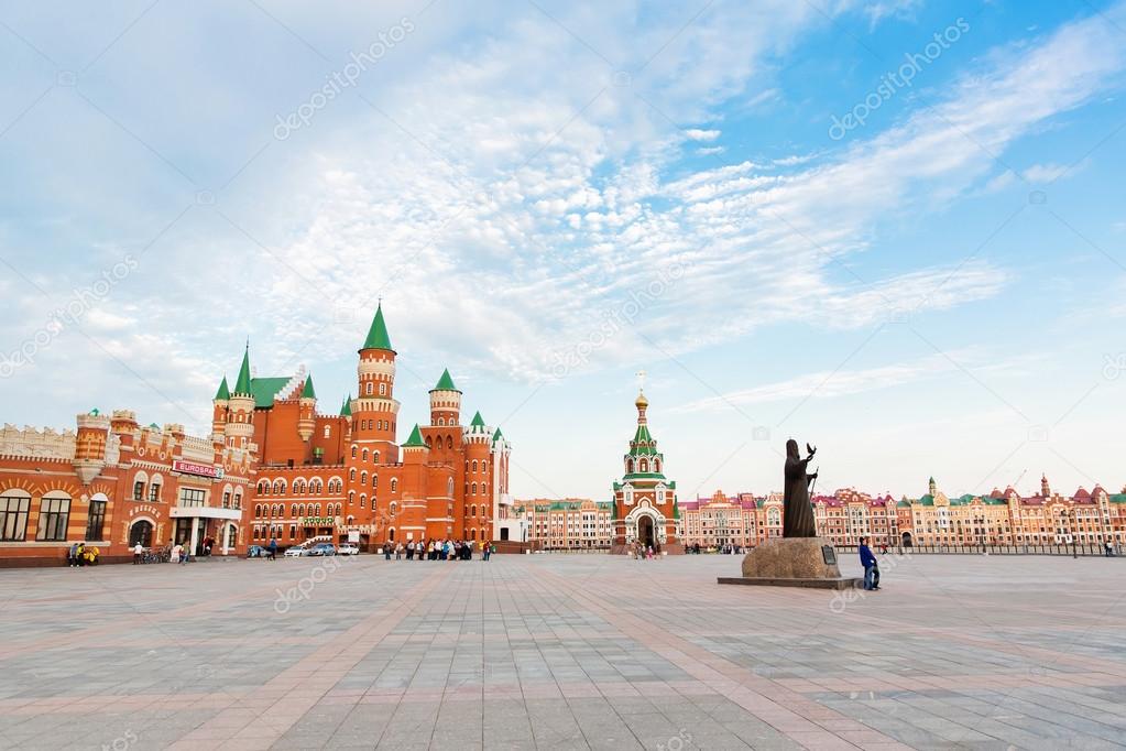 The Patriarch square, Yoshkar-Ola in Russia