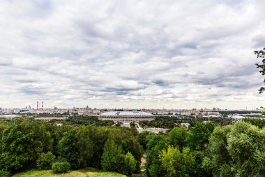 Serçe tepeleri, Rusya Moskova panoramik manzaralı