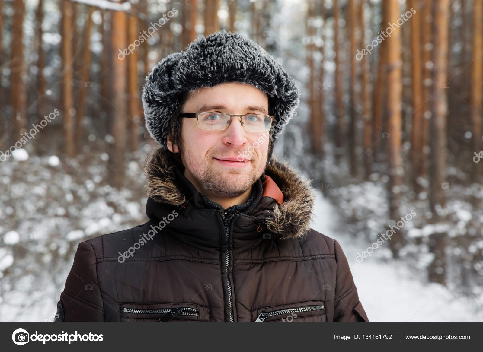 furry winter hat with ears