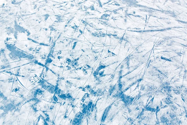 Niebieski lód powierzchni zadrapania — Zdjęcie stockowe