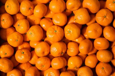 Taze mandarin portakal doku