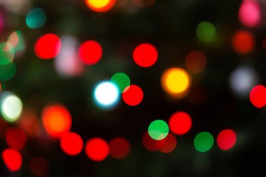 Renkli mavi soyut bokeh arka plan