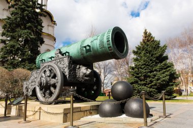 Tsar Cannon in Moscow Kremlin, Russia clipart