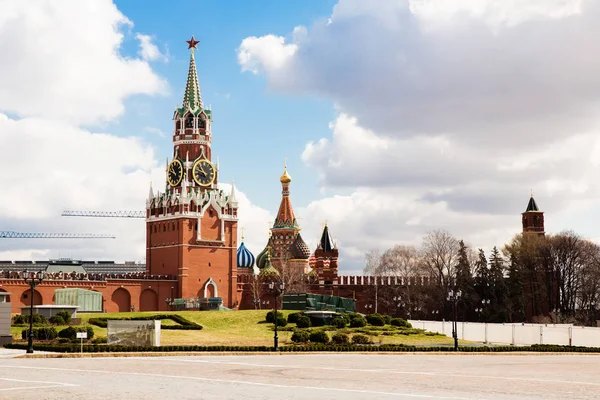 มอสโคว์ เครมลิน หอคอยสแปสกายา รัสเซีย — ภาพถ่ายสต็อก