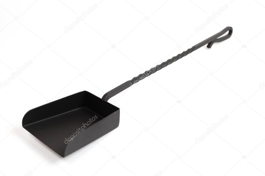Ash shovel for oven isolated on white