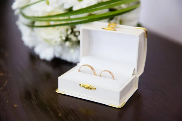 Anéis Casamento Ouro Para Anéis — Fotografia de Stock