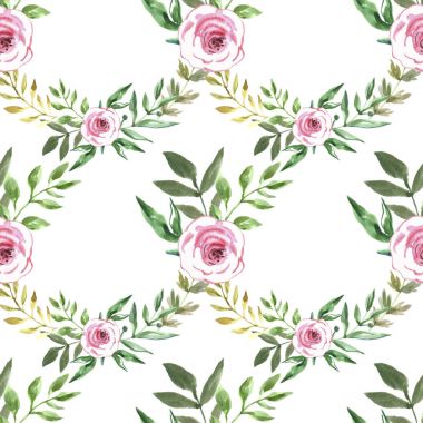 Suluboya kusursuz desen