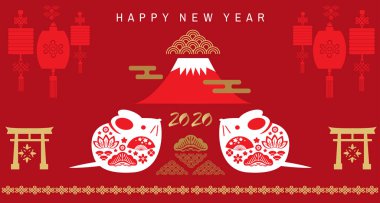 2020 Çin Yeni Yıl Sancağı 88