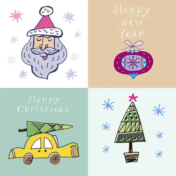 Set of christmas cards13 — Stock Vector