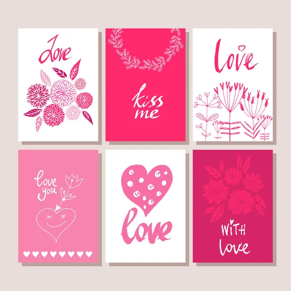 Set of greeting cards4 — Stock Vector