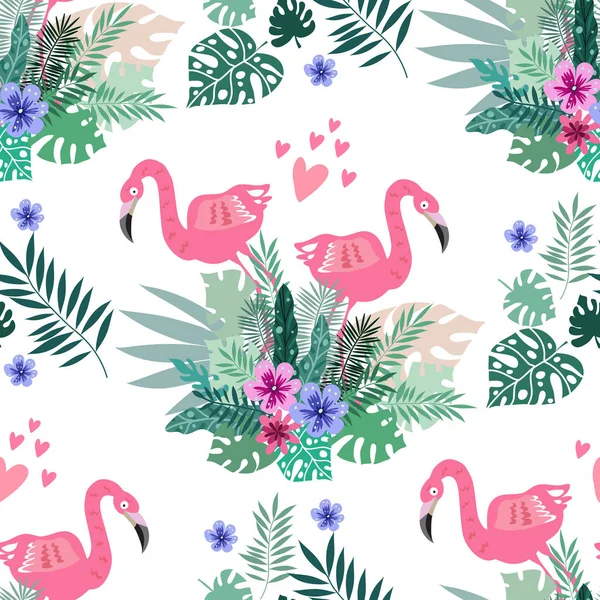 Flamingo patroon 15 — Stockvector