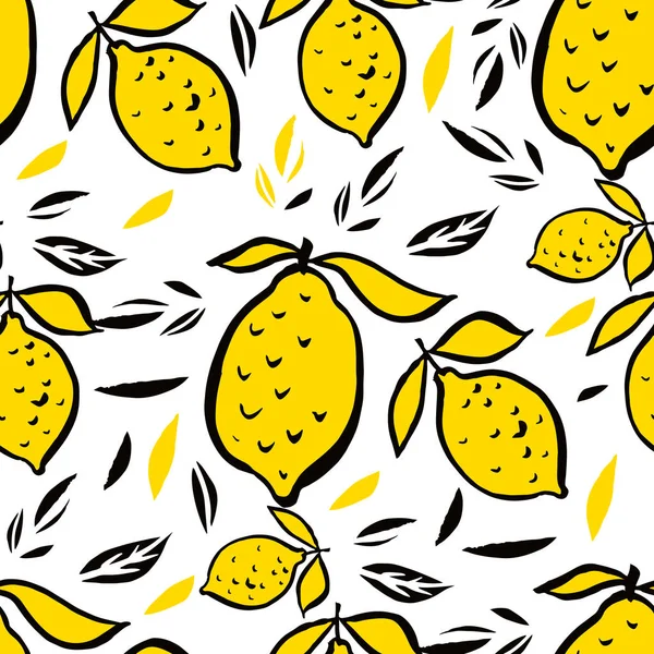 Lemon pattern n1 — стоковый вектор