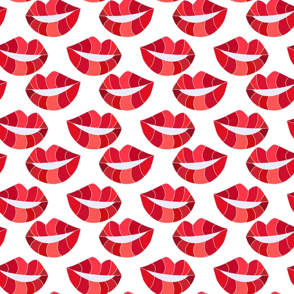 Lips pattern1 — Stock Vector