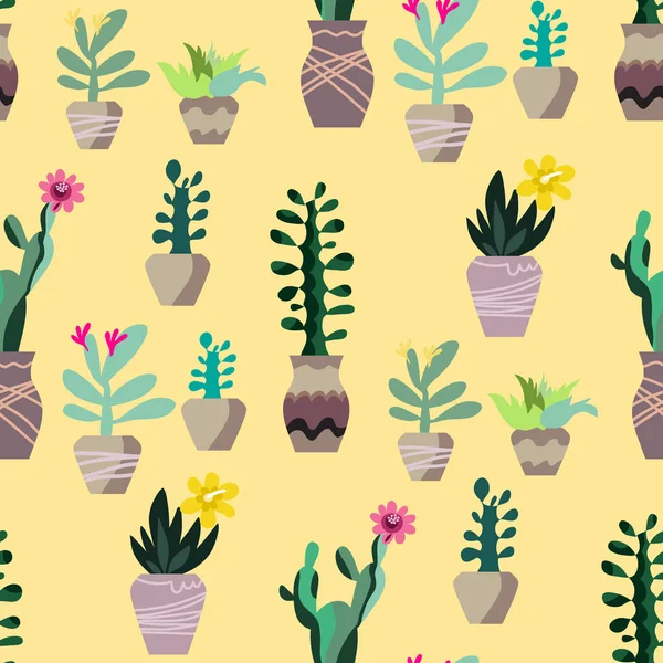 Cactus pattern n1 — стоковый вектор