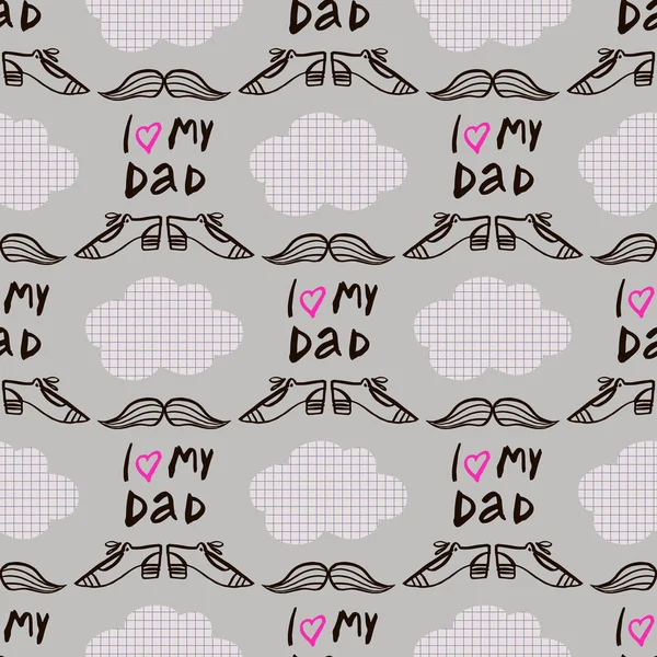 Fathers Day pattern2 — 스톡 벡터