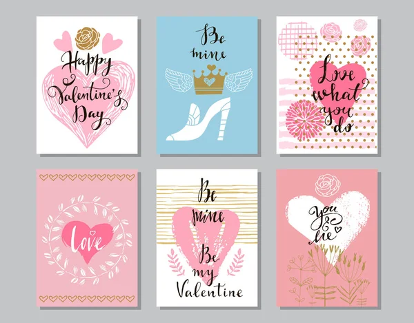 Love cards set 9 — 스톡 벡터