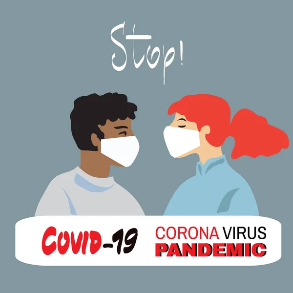 Alerta Coronovírus Epidemia Conceito Doença Pandémica Ilustração Vetorial —  Vetores de Stock