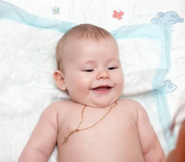 Bebé con ojos azules — Foto de Stock