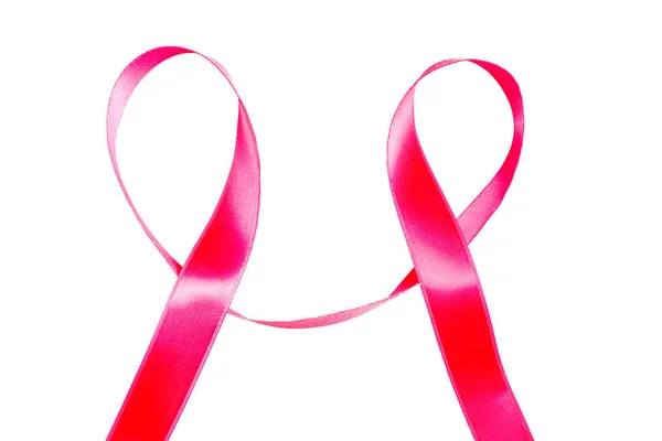 Dia Mundial do Câncer fita vermelha — Fotografia de Stock