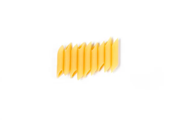 Pasta op een witte achtergrond — Stockfoto