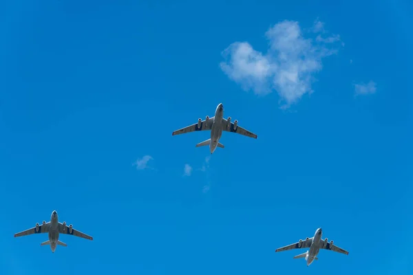 Russia Parade May 2017 Aircraft — Stock Photo, Image