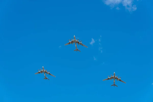 Russia Parade May 2017 Aircraft — Stock Photo, Image