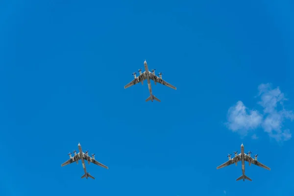 Russia Parade May 2017 Aircraft — Stock Photo, Image