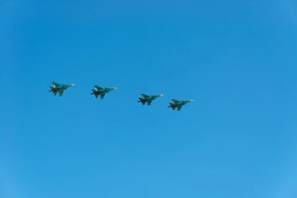 Russia Parade May 2017 Aircraft — Stock Photo, Image