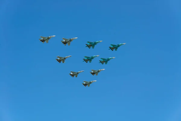 Russia Parade May 2017 Aircraft — Stock Photo, Image