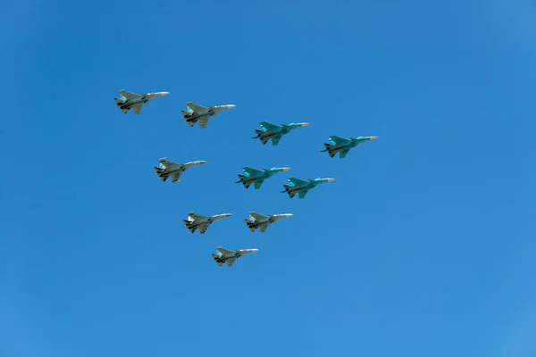 Russia Parade May 2017 Aircraft — Stock Photo, Image