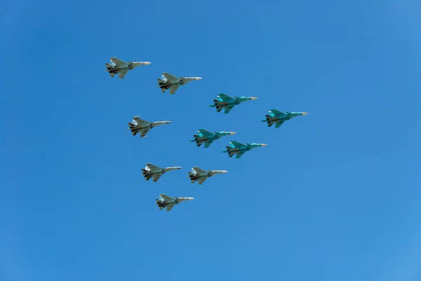 Russia Parade May 2017 Aircraft — Stock Photo, Image