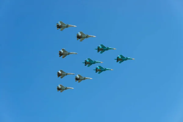 Russia Parade May 2017 Aircraft — Stock Photo, Image