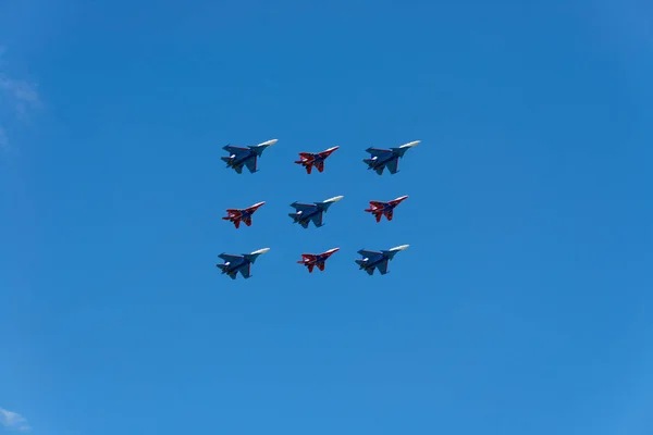 Парад Российских Самолетов Мая 2017 Года — стоковое фото