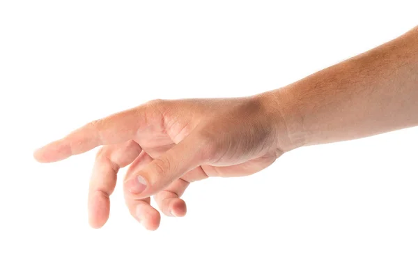 Mens izole üzerinde beyaz arka plan el