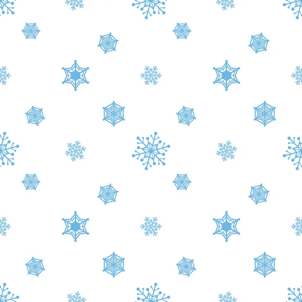 Снежинка синий белый фон — стоковый вектор