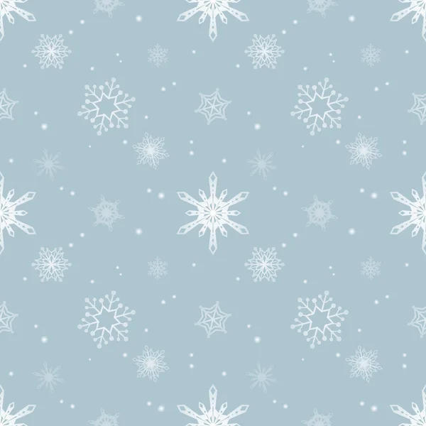 Snowflake pattern tint layer pastel blue color background — Stock Vector