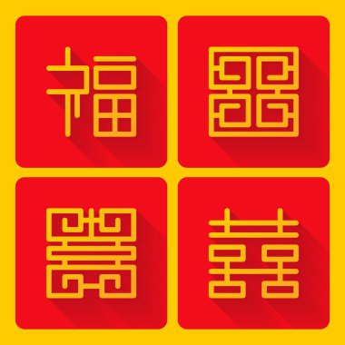Çince dört nimet sembolü kare versiyonu