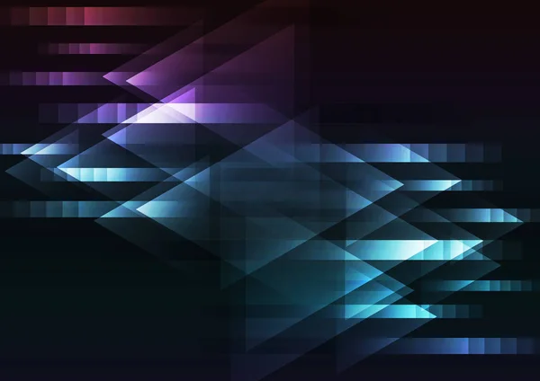 Abstract dark multicolor motion arrow overlap background — Stock Vector