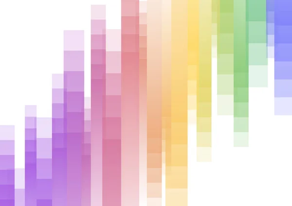 Regenboog snelheid pixel ondersteboven neer abstracte achtergrond — Stockvector