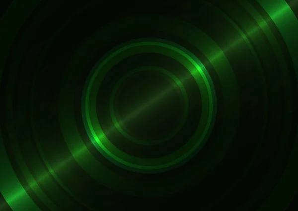 Cercle vert fond abstrait — Image vectorielle