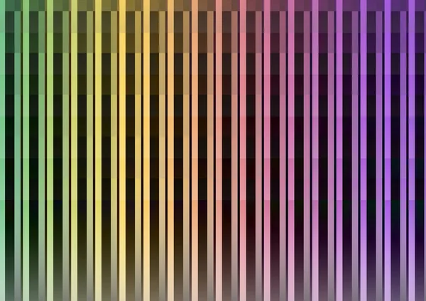 Dark rainbow pixel bar abstract background — Stock Vector