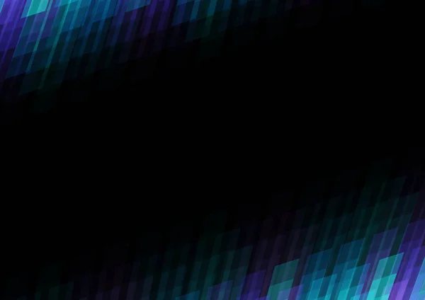 Donker blauwe pixel bar grens abstracte achtergrond — Stockvector