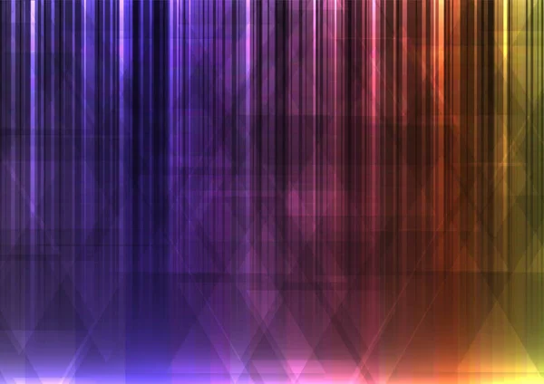 虹の三角形とラインのバー抽象的な背景 — ストックベクタ